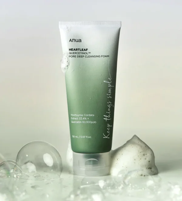 ANUA - ESPUMA LIMPIADORA HEARTLEAF QUERCETINOL PORE DEEP CLEANSING FOAM (150ml)